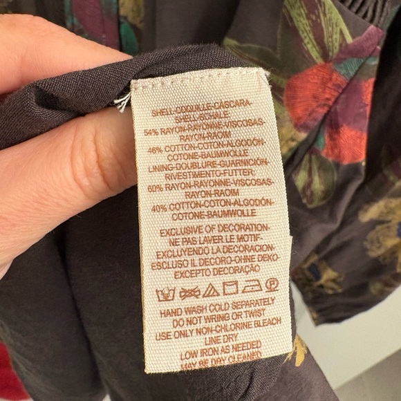 Free People Strawberry Fields Mini Floral Tunic Dress Size Small Petite - Picture 15 of 17